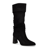 Stivale a punta in tessuto con tacco nero - LAURA BIAGIOTTI | Boscaini Scarpe