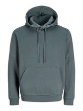 Felpa con cappuccio in cotone grigio verde - Felpe | Boscaini Scarpe