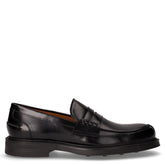Mocassino in pelle nero | Boscaini Scarpe