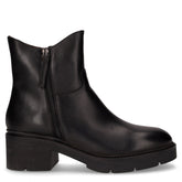 Tronchetto in pelle con zip nero - Tronchetti Donna | Boscaini Scarpe