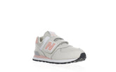 574 sneaker in pelle e tessuto linen pink lemonade | Boscaini Scarpe