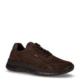 Scarpa sportiva in pelle scamosciata caffè | Boscaini Scarpe