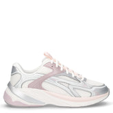 S2K sneaker in tessuto ed ecopelle ragazza off white | Boscaini Scarpe