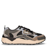 Garner Grounds sneaker in pelle e tessuto nero | Boscaini Scarpe