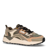 Garner Grounds 067 sneaker in pelle e tessuto verde militare - COLMAR | Boscaini Scarpe