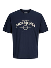T-shirt con stampa in cotone blu navy | Boscaini Scarpe