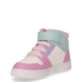 Eclyper sneaker bambina in ecopelle bianco rosa verde | Boscaini Scarpe
