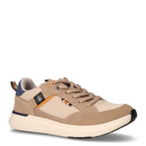 Neil sneaker in tessuto e pelle beige | Boscaini Scarpe