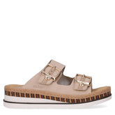 Ciabatta con zeppa beige - Mid Season Ciabatte Donna | Boscaini Scarpe