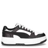 Rebound femme jr sneaker con platform da ragazza in ecopelle bianco nero - Scarpe Bambina | Boscaini Scarpe