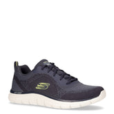 Track Glendor sneaker in tessuto navy lime - SKECHERS UOMO | Boscaini Scarpe