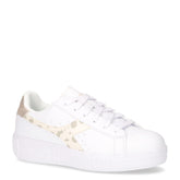Game Step sneaker in ecopelle bianco mandorla - Sneakers Donna | Boscaini Scarpe