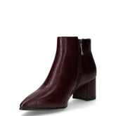 Tronchetto in ecopelle con zip merlot | Boscaini Scarpe