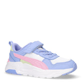 Trinity 2 LT sneaker in tessuto e ecopelle bambina bianco rosa lavanda | Boscaini Scarpe
