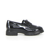 Mocassino con frangia nero vernice - Mid Season Sale Mocassini Donna | Boscaini Scarpe