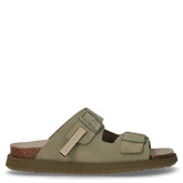 Vibe ciabatta in pelle kaki | Boscaini Scarpe
