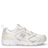 408 sneaker in tessuto ed ecopelle bianco beige | Boscaini Scarpe