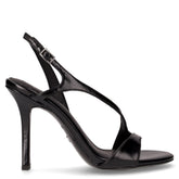 Sandalo in ecopelle con tacco nero - Sandali Con Tacco Donna | Boscaini Scarpe