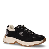 Sneaker in tessuto e ecopelle bambina nero | Boscaini Scarpe