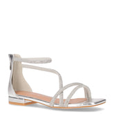 Sandalo con strass argento | Boscaini Scarpe
