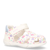 Zapito sandalo in ecopelle bambina bianco multicolor - Sandali Bambina | Boscaini Scarpe