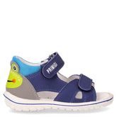 Sandalo in ecopelle bambino bluette grigio - PRIMIGI | Boscaini Scarpe