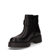 Stivaletto in pelle con zip nero | Boscaini Scarpe