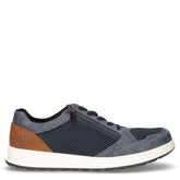 Sneaker in tessuto ed ecopelle blu scuro - Sneakers Uomo | Boscaini Scarpe