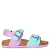 Raisho sandalo in ecopelle bambina ametista azzurro | Boscaini Scarpe