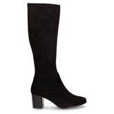 Stivale al ginocchio in tessuto con tacco nero - CAPRICE | Boscaini Scarpe