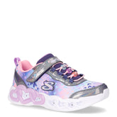 Infinite Heart Lights Heart Jewels sneaker con luci bambina in tessuto navy rosa - SKECHERS | Boscaini Scarpe
