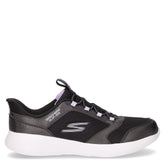 Go Run 400 v2 Tetra Speed sneaker ragazza in tessuto ed ecopelle nero lilla | Boscaini Scarpe