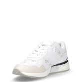 Sneaker in tessuto ed ecopelle bianco grigio | Boscaini Scarpe