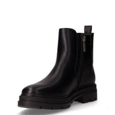 Stivaletto in pelle con zip nero | Boscaini Scarpe