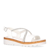 Sandalo con zeppa bianco | Boscaini Scarpe
