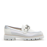 Mocassino con catena white comb - Mocassini Donna | Boscaini Scarpe