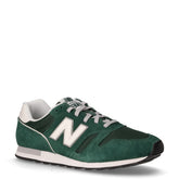 373 sneaker in pelle e tessuto verde | Boscaini Scarpe