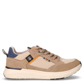 Neil sneaker in tessuto e pelle beige | Boscaini Scarpe