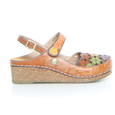 Facscineo sandalo con zeppa camel - Sandali Con Tacco Donna | Boscaini Scarpe