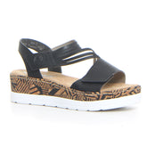 Sandalo con platform nero - Sandali Con Tacco Donna | Boscaini Scarpe