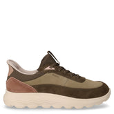 Spherica Plus sneaker in tessuto e pelle scamosciata salvia militare | Boscaini Scarpe