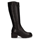 Stivale con tacco in pelle nero - Stivali Donna | Boscaini Scarpe