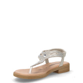 Sandalo infradito in ecopelle con strass ghiaccio | Boscaini Scarpe