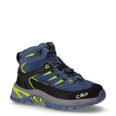 Rigel 2.0 Mid scarpa da trekking in pelle e tessuto bambino blu acido - Scarpe Bambino | Boscaini Scarpe