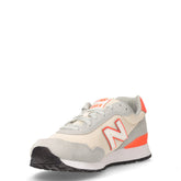 515 sneaker in tessuto e pelle sale grigio arancione | Boscaini Scarpe