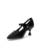Décolleté in ecopelle con cinturino nero | Boscaini Scarpe