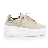 Sneaker con platform beige - QUEEN HELENA | Boscaini Scarpe