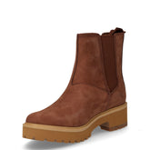 Carnaby Cool stivaletto in pelle e tessuto marrone | Boscaini Scarpe