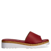Ciabatta con zeppa rosso | Boscaini Scarpe