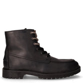 Stivaletto stringato in pelle nero | Boscaini Scarpe